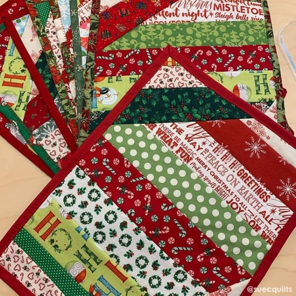 patchwork natalino para mesa
