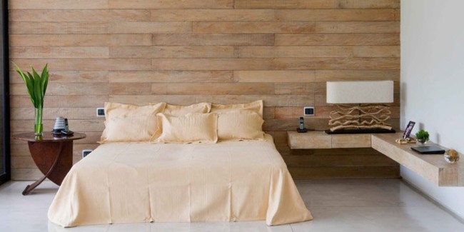Painel de madeira para quarto enorme