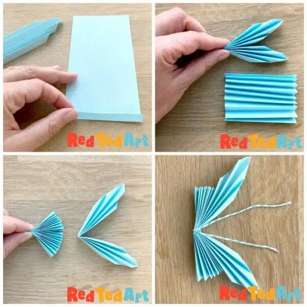 como fazer borboleta de papel passo a passo