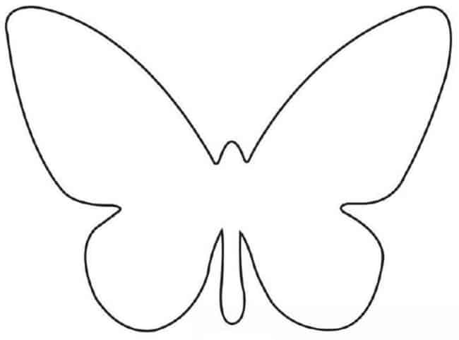 molde de borboleta para imprimir gratis