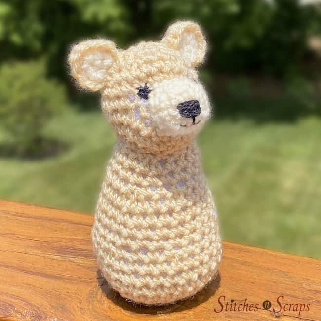 ideia criativa de urso de croche
