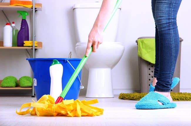 tutorial para limpar banheiro