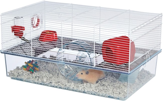 modelo de gaiola de hamster com rodinha