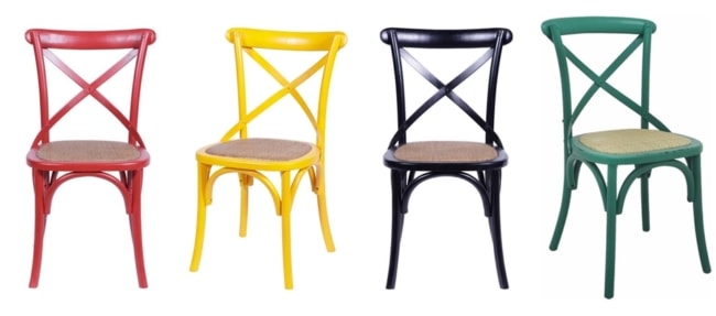 3 cores de cadeira Paris