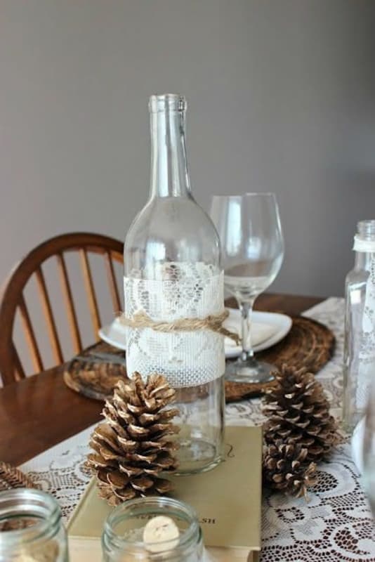 24 decoracao de natal simples com garrafa