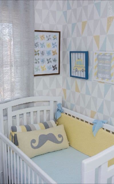 30 decoracao de quarto de bebe com amarelo pastel