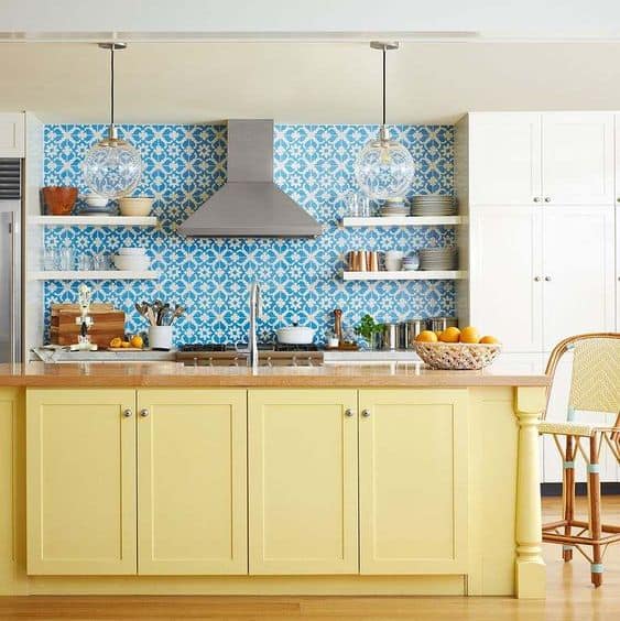38 cozinha decorada com amarelo pastel