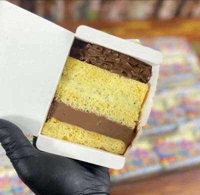 51 embalagem simples para bolo em fatia