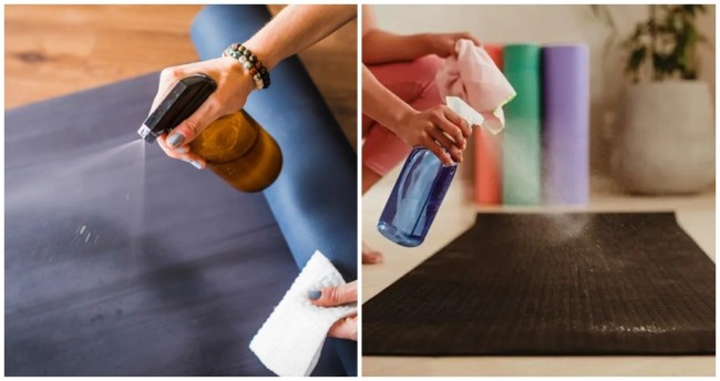 8 como limpar tapete de yoga