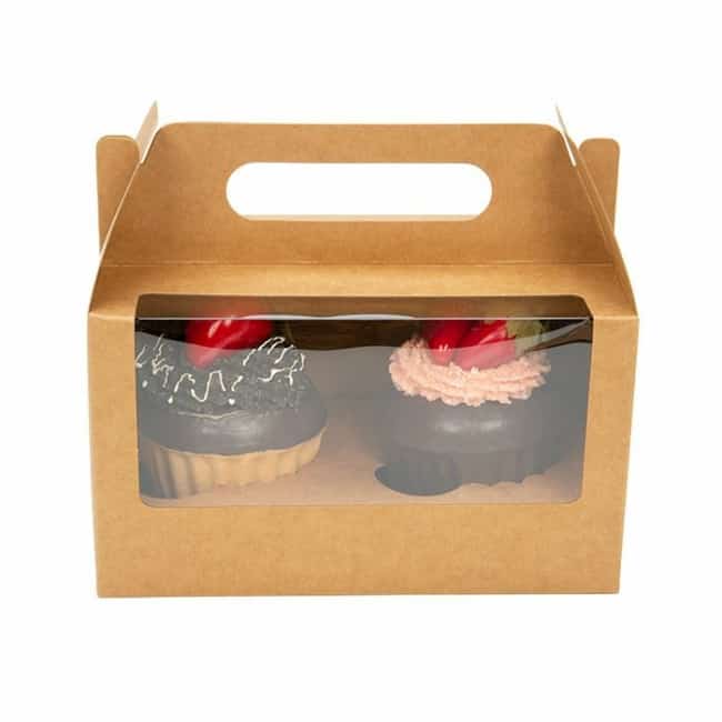 16 modelo de embalagem tipo caixa para cupcake