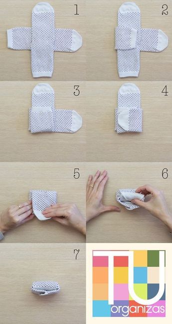 3 como dobrar meia com passo a passo