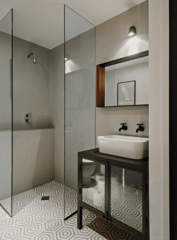13 projeto de banheiro quadrado e moderno