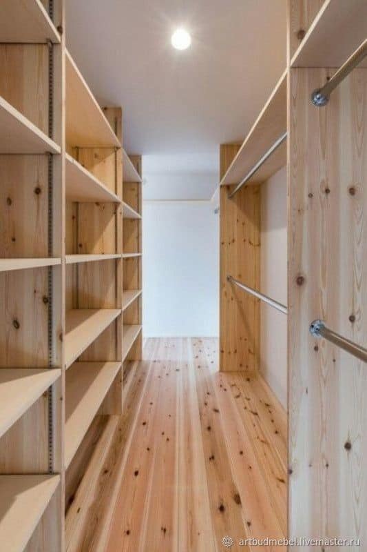 4 closet simples de madeira pinus
