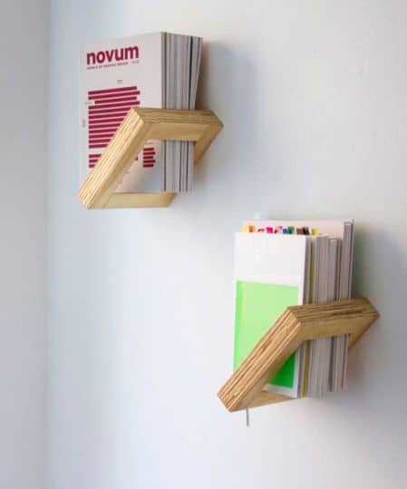 6 porta livros criativo de madeira