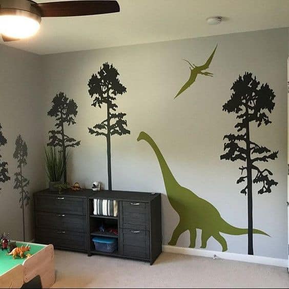 64 adesivo de parede de dinossauro para quarto