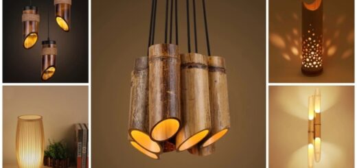 0 luminaria de bambu
