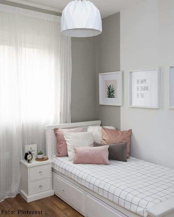 12 decoracao simples e facil de quarto feminino pequeno