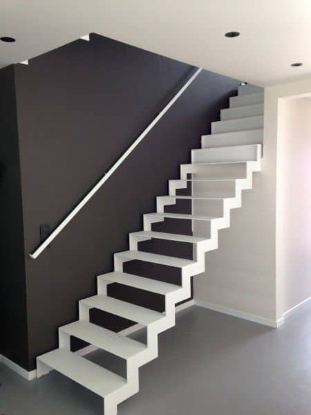 12 escada com corrimao de parede em aluminio