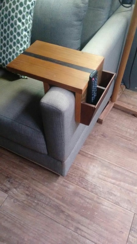 24 porta controle remoto de madeira para sofa