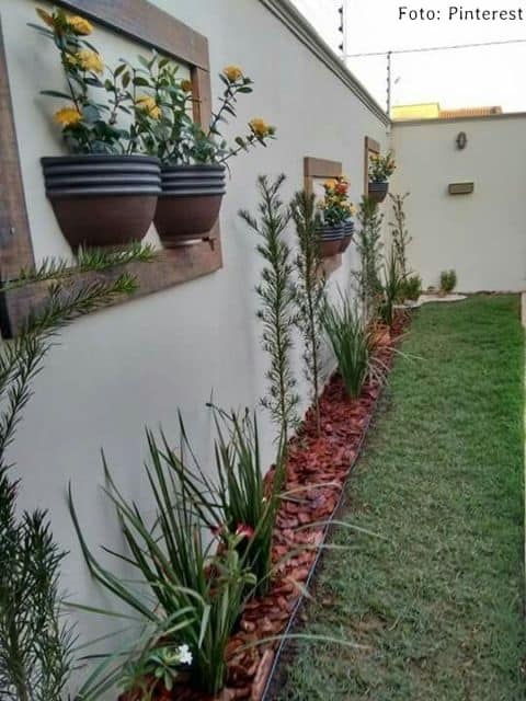 48 muro decorado com vasos de plantas