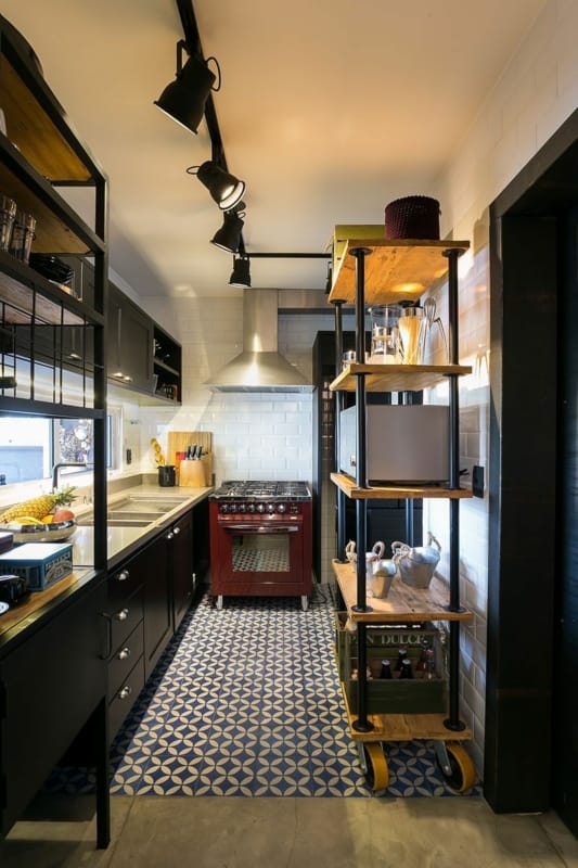 Cozinha estilo industrial moderna