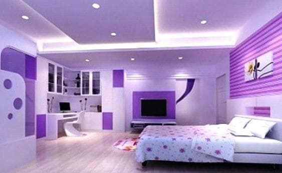 quarto lilás