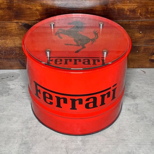 Mesa de Tambor com Vidro Ferrari