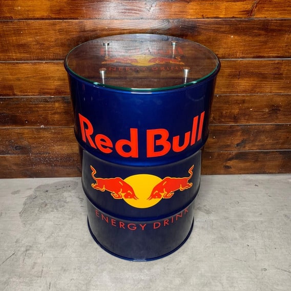 Mesa de Tambor com Vidro Red Bull