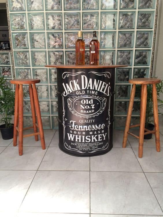 Mesa de Tambor para Bar Jack