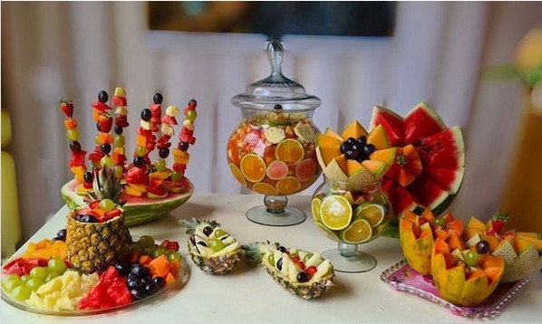 11 mesa de frutas simples e pequena Pinterest