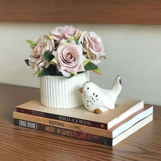 12 vaso pequeno com flores artificiais Pinterest