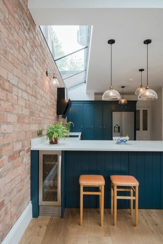 13 cozinha moderna e colorida com claraboia Pinterest