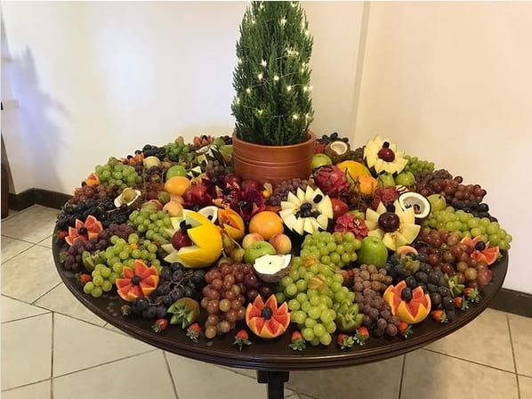 20 mesa de frutas para natal DOCE CONFEITARIA