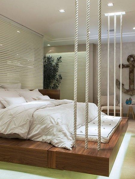 24 quarto de casal com cama moderna e criativa Pinterest