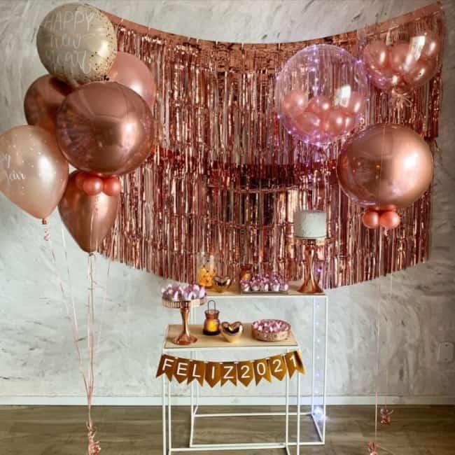 26 decoracao moderna em rose para ano novo Balloons Fest