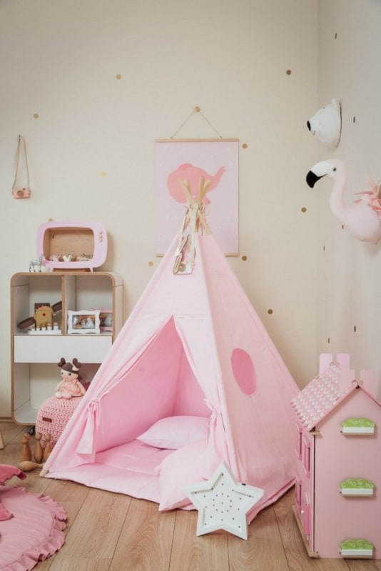 3 tenda infantil rosa Pinterest