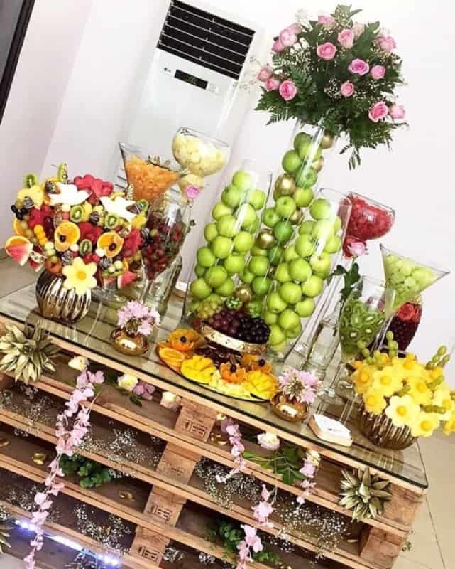31 mesa simples de frutas para casamento Bouquets Comestiveis