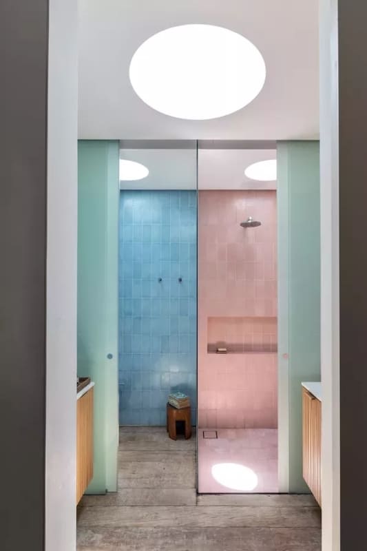 53 banheiro com claraboia redonda Casa Vogue