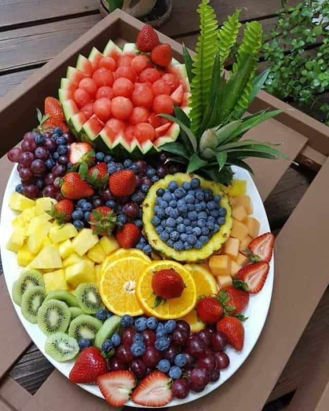 61 mesa de frutas para sobremesa de churrasco Pinterest