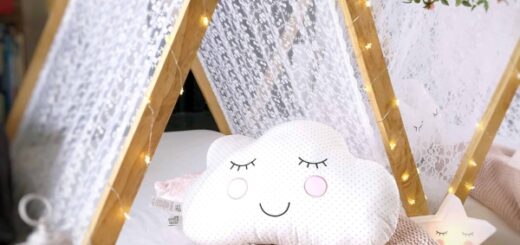 7 tenda feminina infantil para festa do pijama Pinks Charming