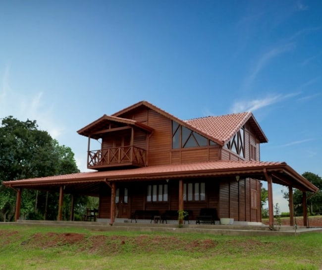 8 modelo de casa pre fabricada com varanda Mogi Casas
