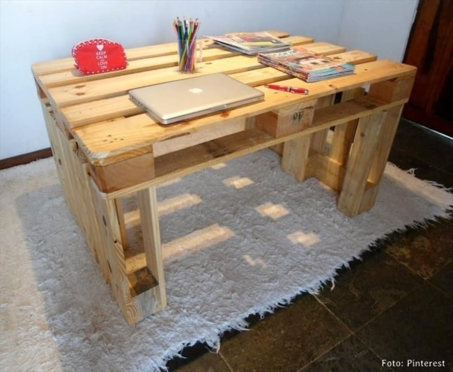 9 modelo de escrivaninha simples de pallet