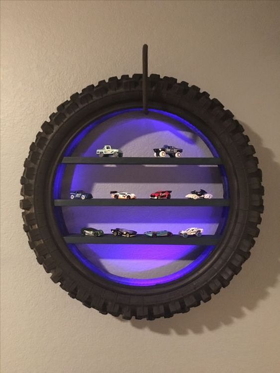 decoração com pneus