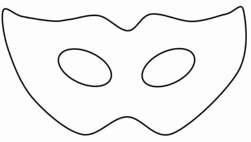 1 molde de mascara simples de carnaval para imprimir Pinterest
