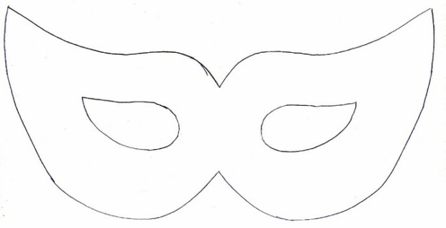16 molde de mascara simples para carnaval Imagui