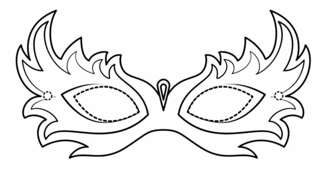 24 mascara de carnaval para molde Pinterest