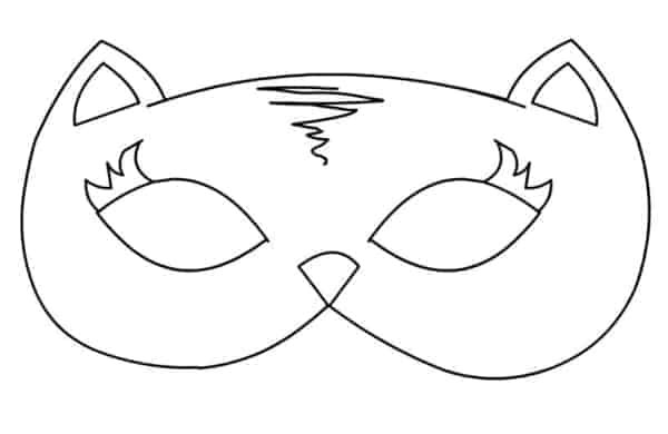 37 molde de mascara de gatinho para carnaval Pinterest