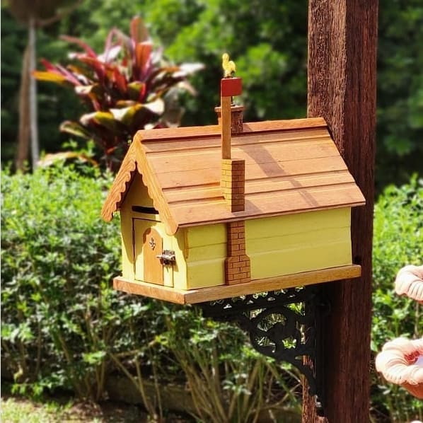 60 caixa de correio de casinha para jardim @oficinadotiogenaldo