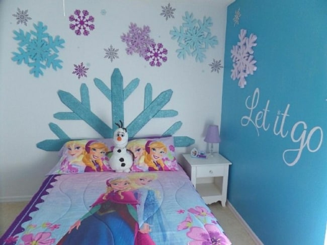 7 decoracao simples para quarto Frozen Pinterest