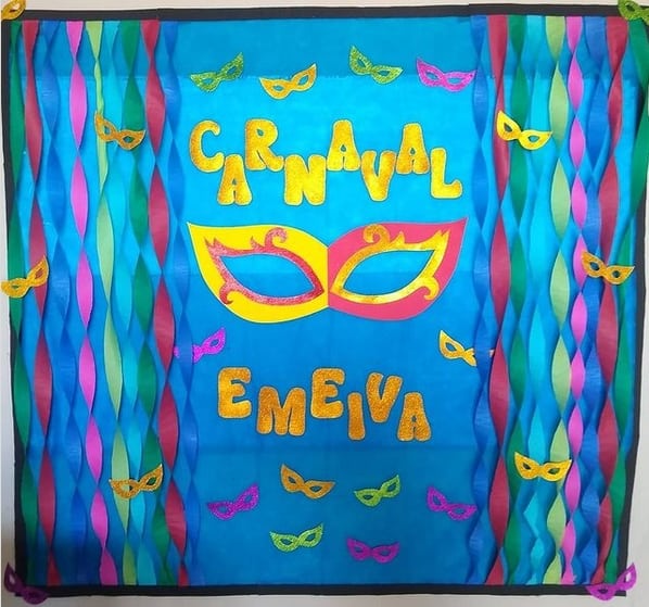 1 painel simples de carnaval para escola @madelineesther